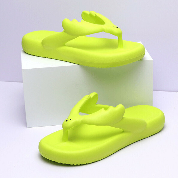 Popular thick-soled flip-flops [36-45 sizes] [green] (contact customer service after placing the order to confirm the delivery size)