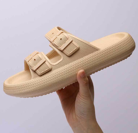 爆款踩屎感涼拖鞋【36-43碼】【5017卡其】(下單後聯絡客服確認發貨尺碼) 