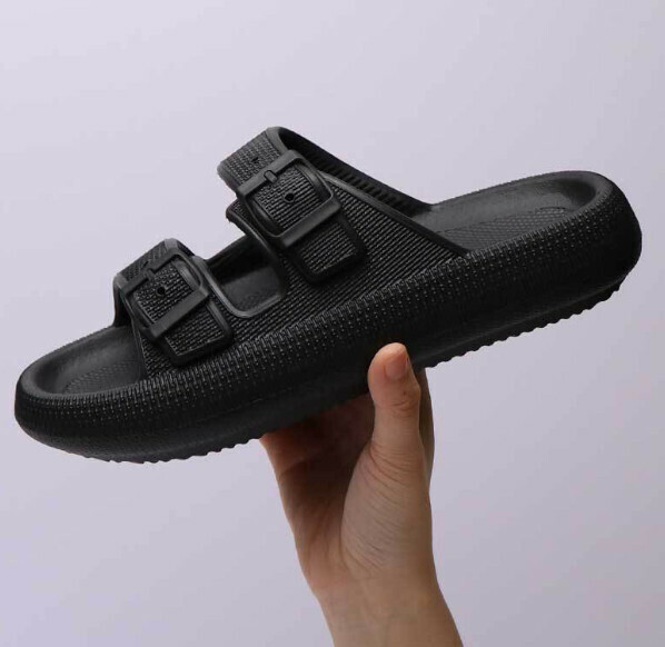 爆款踩屎感涼拖鞋【36-43碼】【5017黑色】(下單後聯絡客服確認發貨尺碼) 