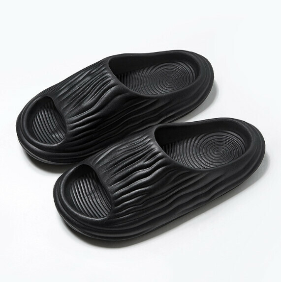 爆款厚底涼拖鞋【40-45碼】【黑色】(下單後聯絡客服確認發貨尺碼) 