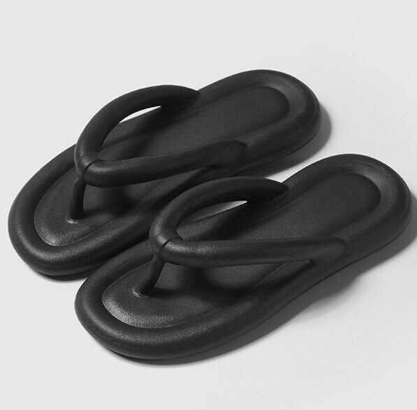 Popular casual flat flip-flops [36-41 sizes] [black] (contact customer service after placing the order to confirm the delivery size)