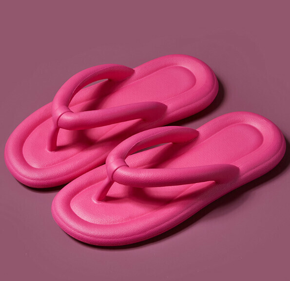 Popular casual flat flip-flops [36-41 sizes] [rose red] (contact customer service after placing the order to confirm the delivery size)
