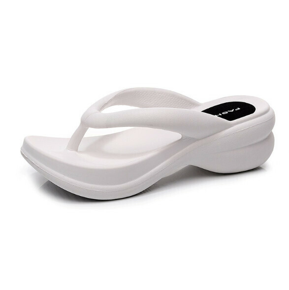 Popular casual flip-flops [35-40 sizes] [5012 white light plate] (contact customer service after placing the order to confirm the delivery size)
