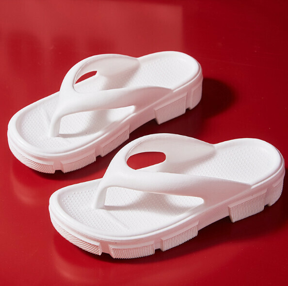Popular casual flip-flops [35-40 sizes] [8009 white light plate] (contact customer service after placing the order to confirm the delivery size)