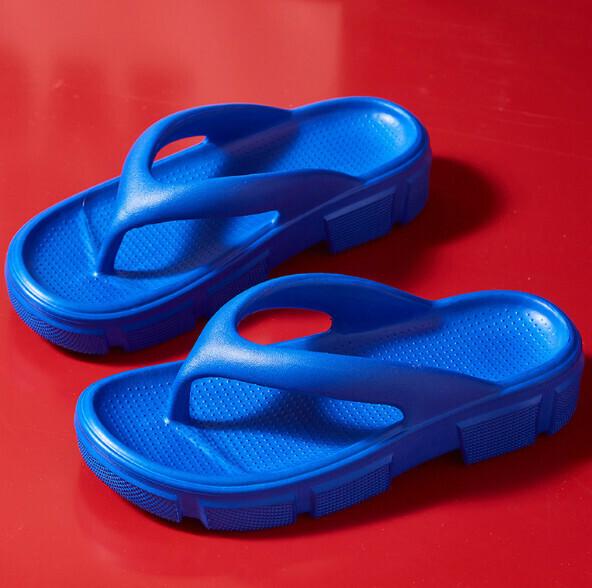 Popular casual flip-flops [35-40 sizes] [8009 blue light plate] (contact customer service after placing the order to confirm the delivery size)