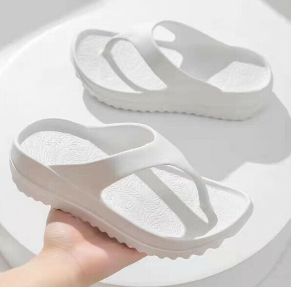 Popular casual flip-flops [35-40 sizes] [6005 white light plate] (contact customer service after placing the order to confirm the delivery size)