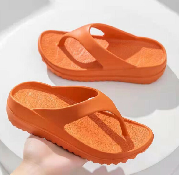 Popular casual flip-flops [35-40 sizes] [6005 orange light board] (contact customer service after placing the order to confirm the delivery size)