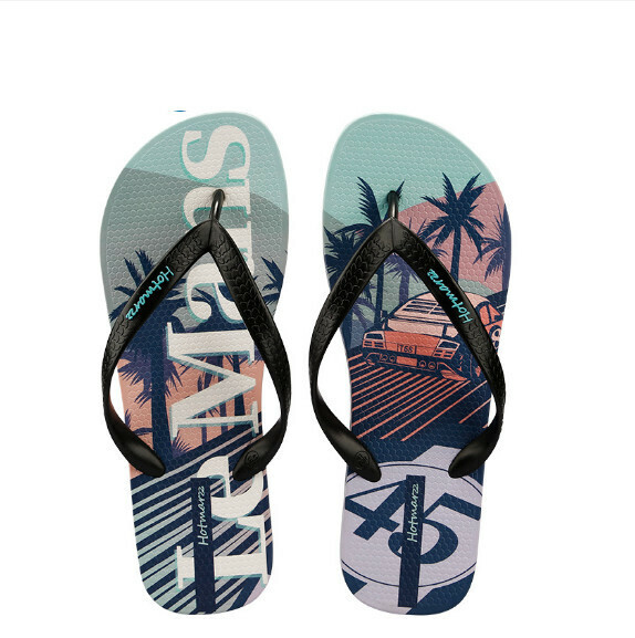 Popular casual flip-flops [40-46 sizes] [black] (contact customer service after placing the order to confirm the delivery size)