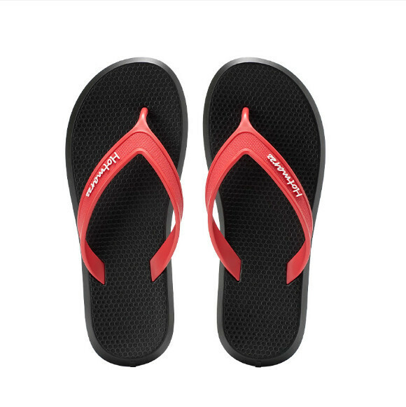 Popular casual flip-flops [39-46 sizes] [black and red] (contact customer service after placing the order to confirm the delivery size)