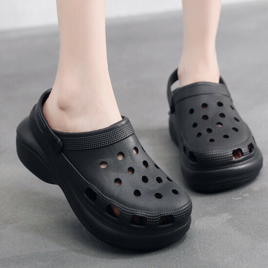 Hot Recommended Outerwear Baotou Crocs (35-40 Sizes [Black]-001) [Please contact customer service to confirm the delivery size after placing the order]