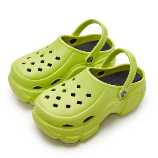 Hotly recommended outer wear thick-soled clogs (size 36-41 [green]-123) [please contact customer service to confirm the delivery size after placing the order]