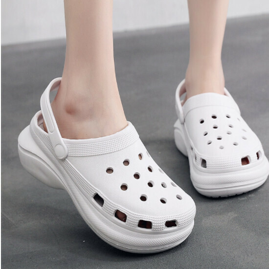 Hot Recommended Outerwear Baotou Crocs (Size 35-40 [White]-001) [Please contact customer service to confirm the delivery size after placing the order]