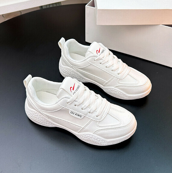 熱推厚底休閒運動鞋（皮面白色）【35-40碼】【下單後聯絡客服確認發貨尺碼】
