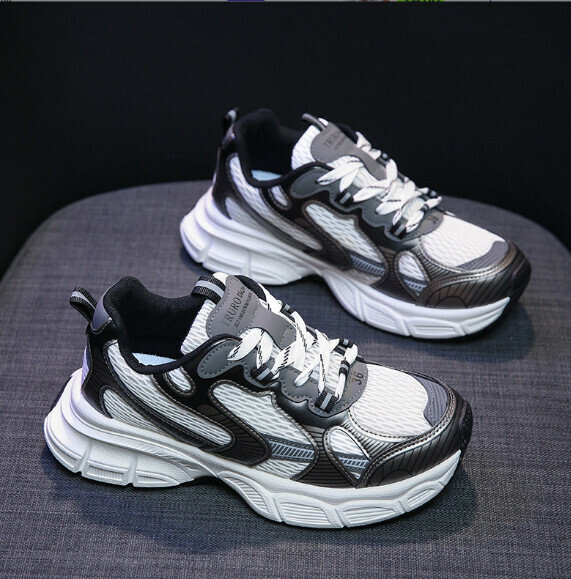 熱推透氣網面運動鞋（灰黑色）【35-40碼】【下單後聯絡客服確認發貨尺碼】