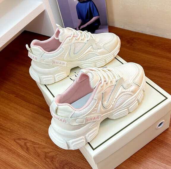 熱推厚底休閒運動鞋（粉色）【35-40碼】【下單後聯絡客服確認發貨尺碼】