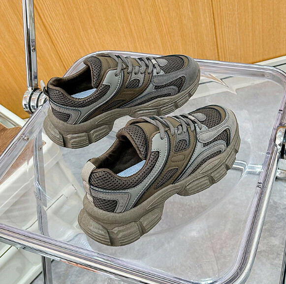 熱推厚底百搭運動鞋（灰色）【35-40碼】【下單後聯絡客服確認發貨尺碼】