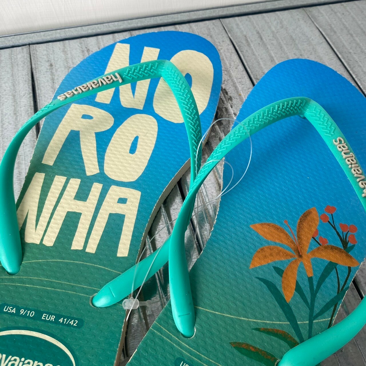 Havaianas 哈瓦仕 拖鞋 夾腳拖 藍色 椰子樹 4148968-0121W