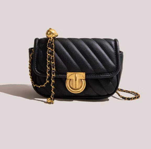 Hot Recommended Diamond Chain Crossbody Bag (Black)
