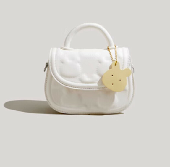 Hot Push Biscuit Crossbody Bag (White)