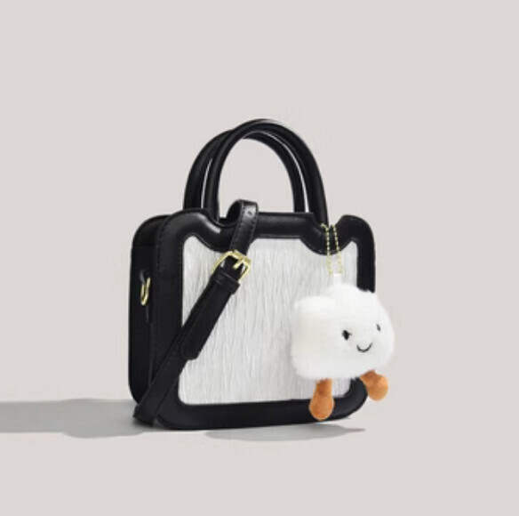 Hot push hand crossbody bag (black)