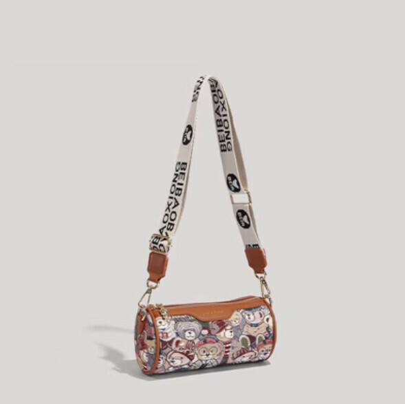 Hot Recommended Canvas Casual Shoulder Crossbody Bag (Brown)