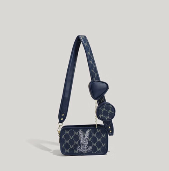 Hot Recommended Fashionable Small Square Bag Crossbody Bag (Blue)