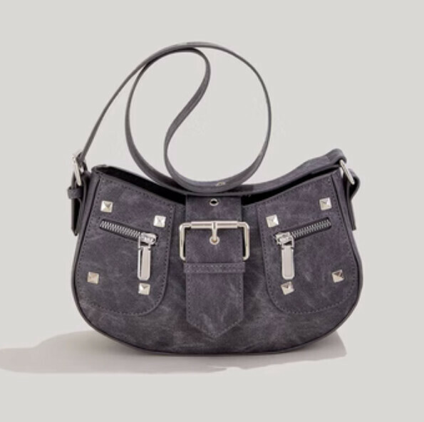 Hot Recommended Retro Willow Crossbody Bag (Gray)