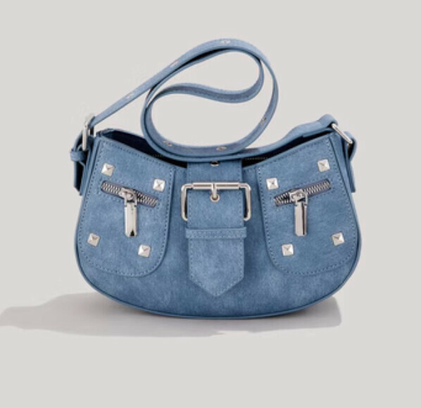 Hot Recommended Retro Willow Crossbody Bag (Blue)