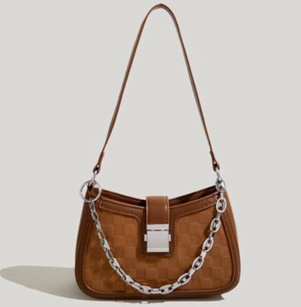 Hot Recommended Fashion Baguette Crossbody Bag (Brown)