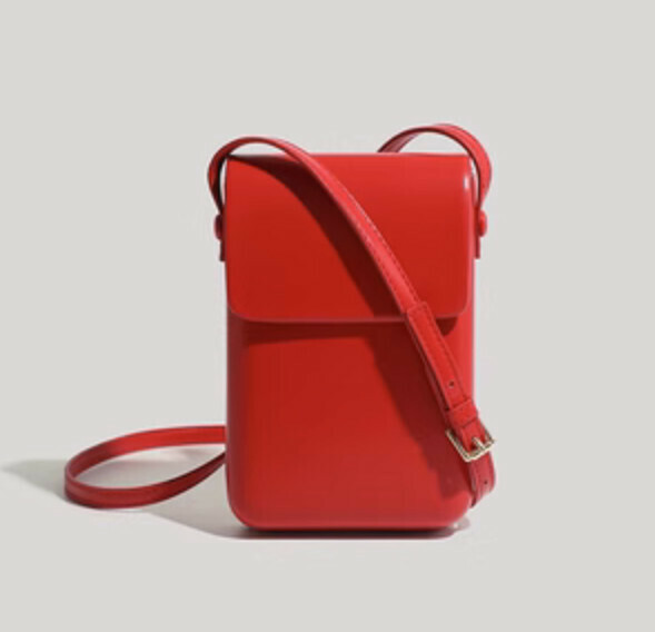 Hot recommendation: Versatile lightweight mobile phone crossbody bag (big red)