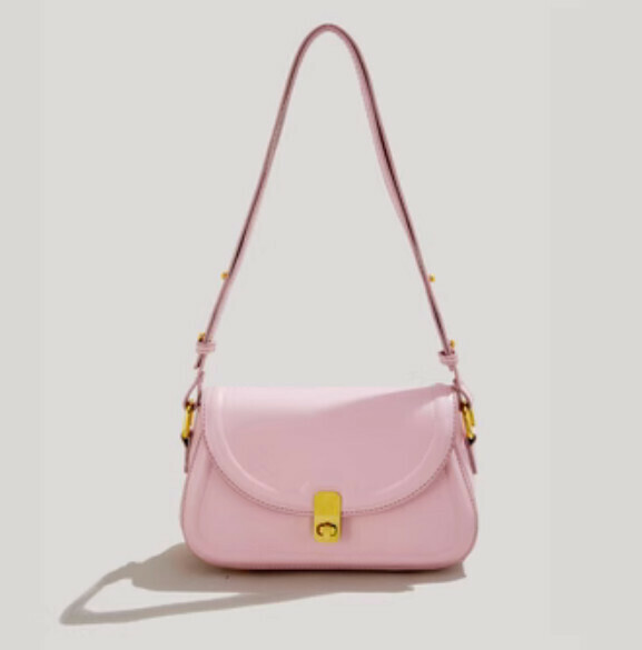 Hot recommendation: versatile one-shoulder cross-body small square bag (pink)