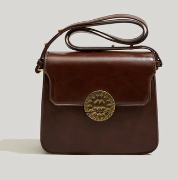 Hot Recommended Retro Shoulder Crossbody Bag (Coffee Color)