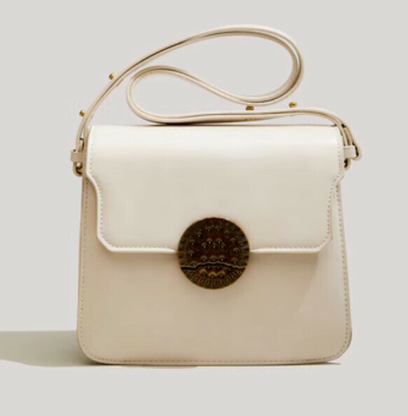Hot Recommended Retro Shoulder Crossbody Bag (White)
