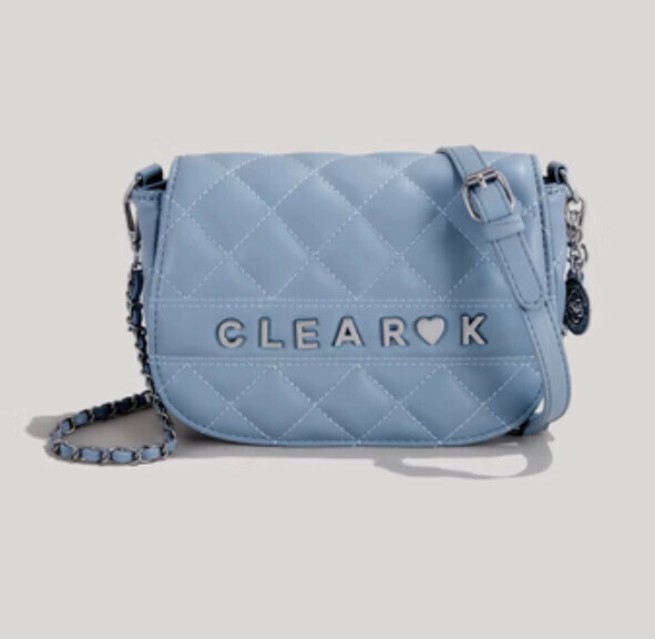 Hot Recommended Small Fragrance Style Shoulder Crossbody Bag (Blue)