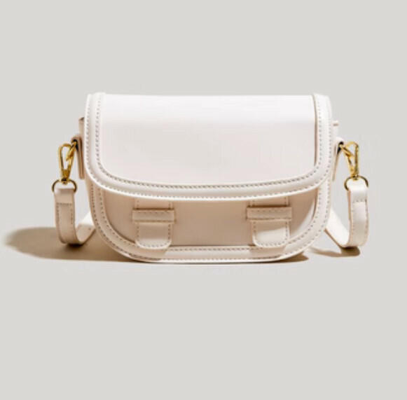 Hot Recommended Retro Shoulder Crossbody Small Square Bag (White)