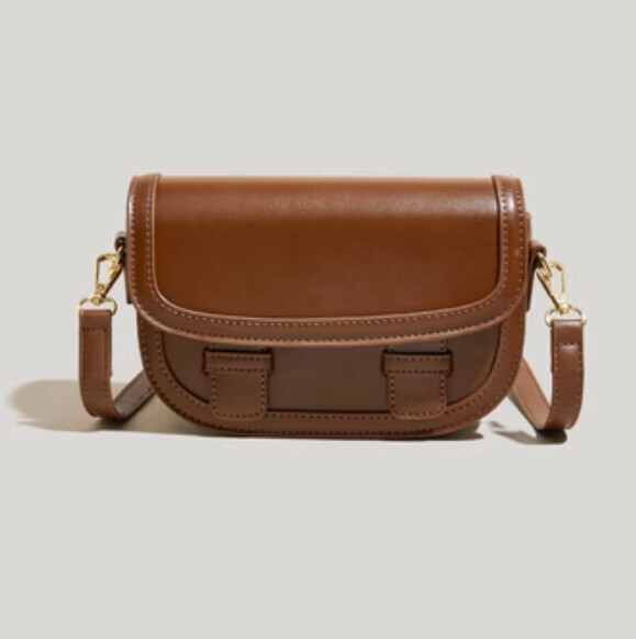 Hot Recommended Retro Shoulder Crossbody Small Square Bag (Brown)