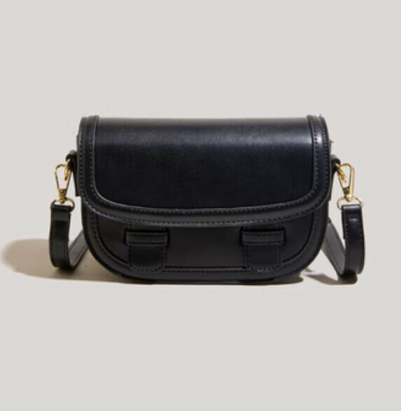 Hot Recommended Retro Shoulder Crossbody Small Square Bag (Black)
