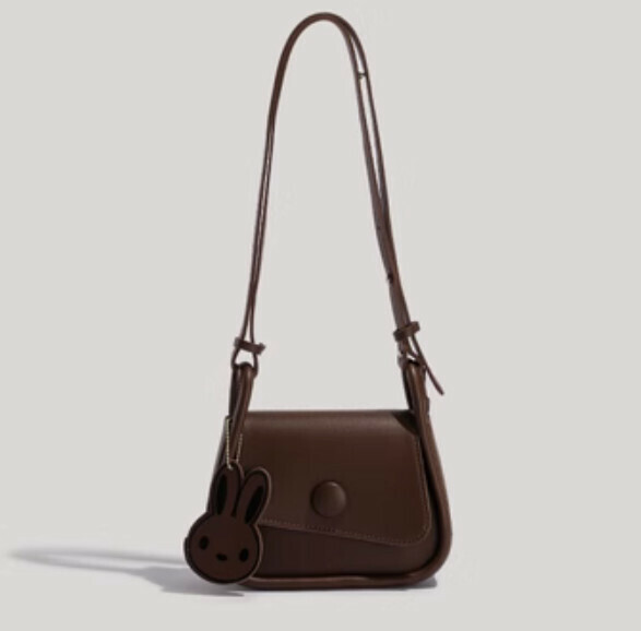Hot Recommended Retro Shoulder Crossbody Bag Saddle Bag (Brown)