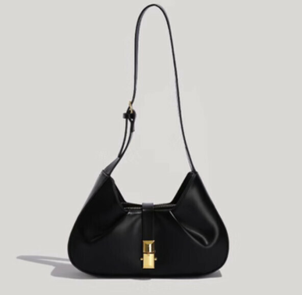 Hot Recommended High Quality Textured Shoulder Crossbody Bag (Black)