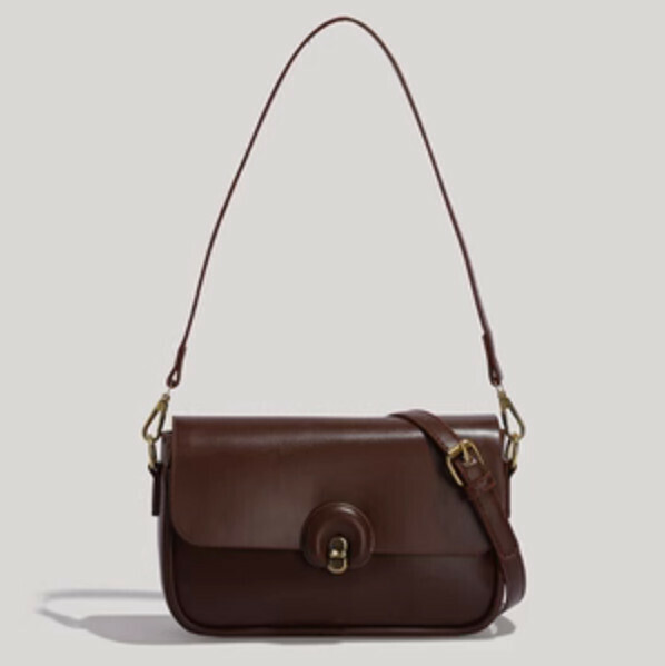 Hot Recommended Versatile Light Luxury Shoulder Crossbody Bag (Brown)