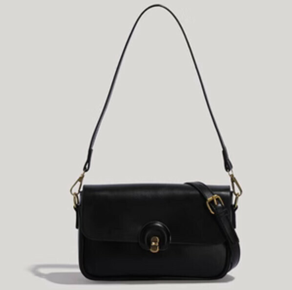 Hot Recommended Versatile Light Luxury Shoulder Crossbody Bag (Black)