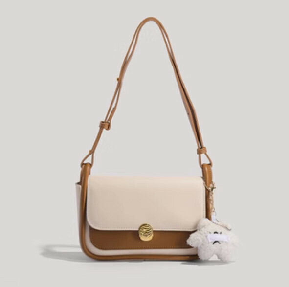 Hot Recommended Retro Shoulder Commuter Crossbody Bag (khaki)