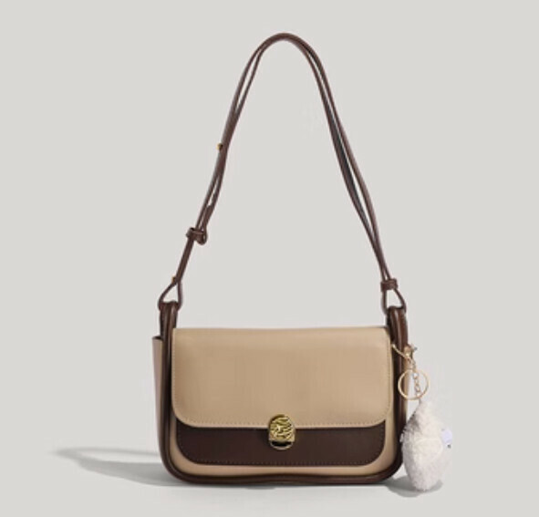 Hot Recommended Retro One-Shoulder Commuting Crossbody Bag (Coffee Color)