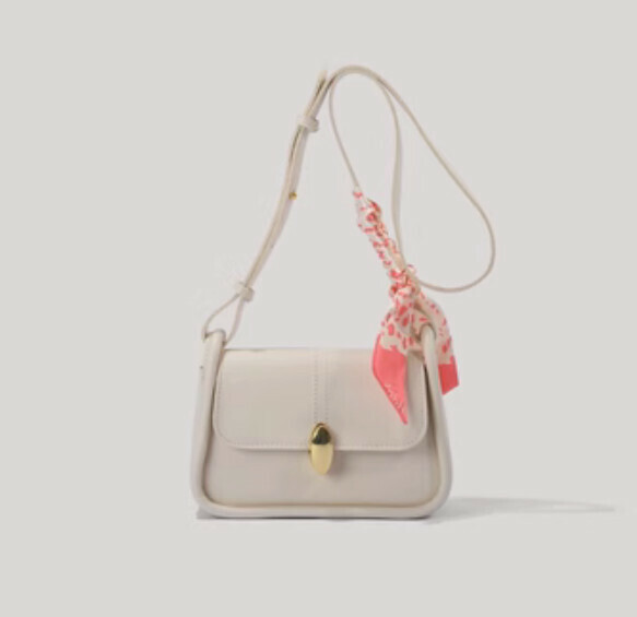 Popular cross-body small square bag (off-white)