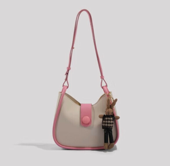 Hot Recommended Large Capacity Commuting Shoulder Crossbody Bag (Pink)