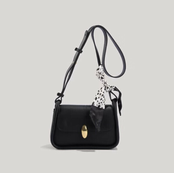 Hot Recommended Versatile Small Square Crossbody Bag (Black)
