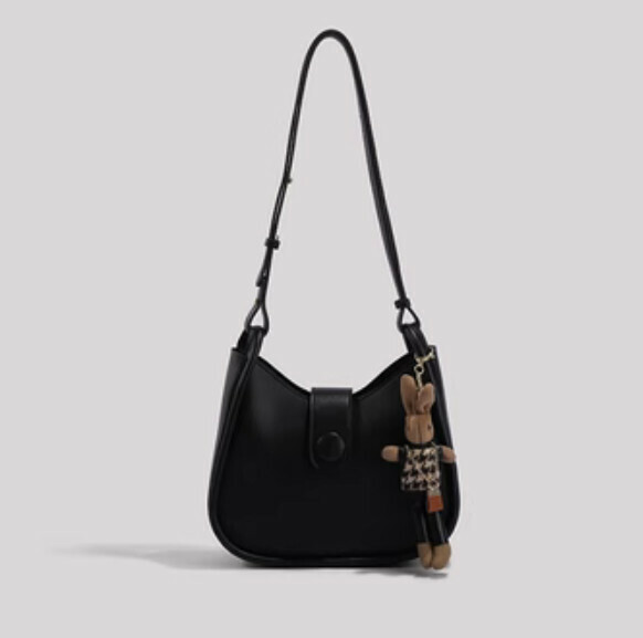 Hot Recommended Large Capacity Commuting Shoulder Crossbody Bag (Black)