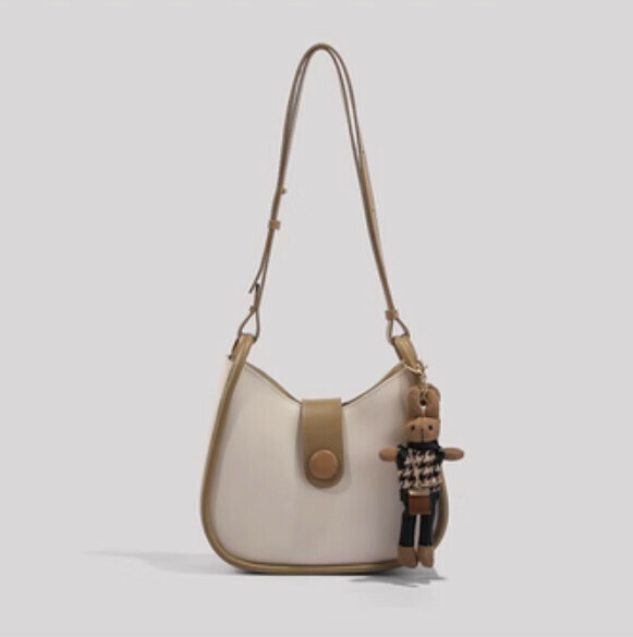 Hot Recommended Large Capacity Commuting Shoulder Crossbody Bag (khaki)