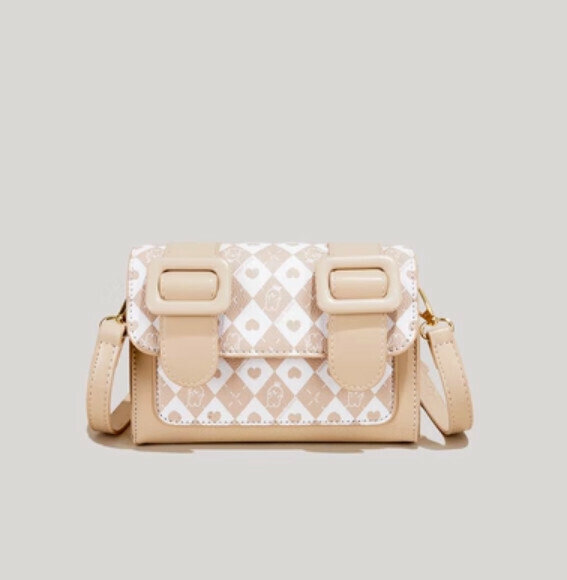 Hot recommendation: sweet Cambridge crossbody small square bag (off-white)