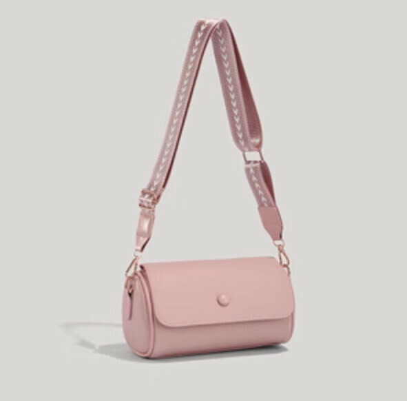 Hot recommendation: Versatile wide shoulder strap crossbody bag (pink)